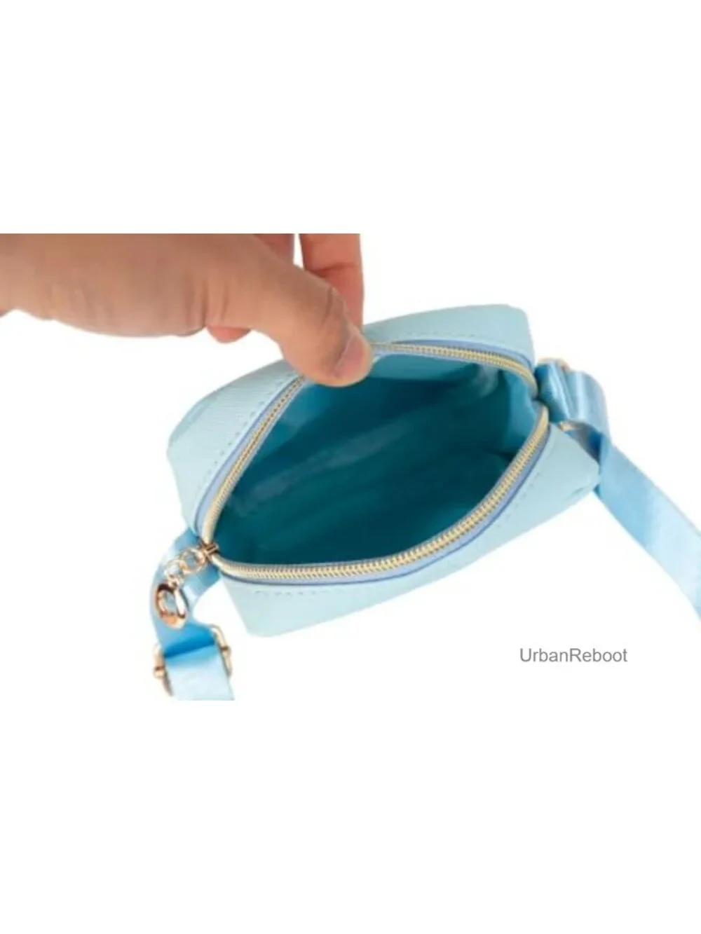 Mini Crossbody Bag PU Leather Cartoon Zip Shoulder Bag